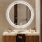 3 Colors LED Bathroom Mirror, Lighted Bathroom Makeup Wall Mounted Mirror - Image 6