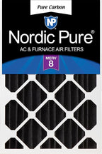 Nordic Pure 16x20x4 Pure Carbon Pleated Odor Reduction Merv 8 Furnace Filter 1 by NordicPure