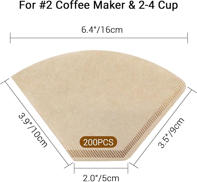 Segarty Coffee Filters Cone, Disposable Pour Over Coffee Filter, 02 Size Coffee - Image 2
