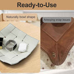 Valet Tray for Men and Women PU Leather Key Holder Bowl for Entryway Table