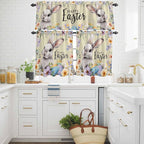 Happy Easter Kitchen Curtains Set 3 Piece - Image 3
