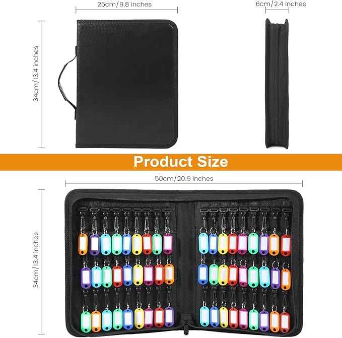 Zippered Key Case Organizer