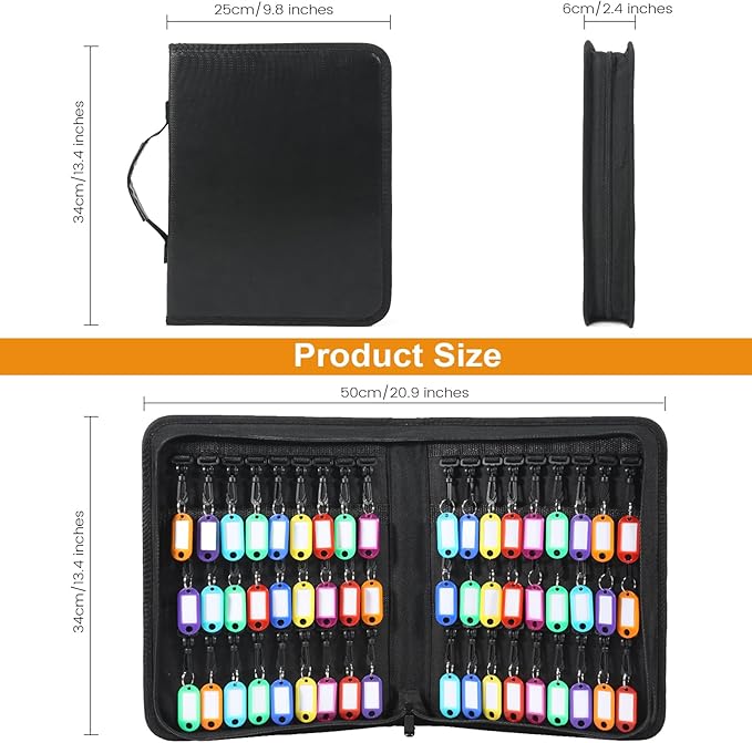 Zippered Key Case, Portable Key Organizer - Image 6
