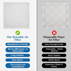 20x25x1 MERV 11 Air Filter, Quality AC/HVAC Furnace Filter,1 Reusable