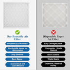14x20x1 MERV 11 Air Filter, Quality AC/HVAC Furnace Filter，2 Reusable ABS Frame - Image 7