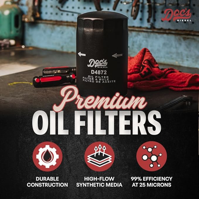 Doc's Diesel Oil Filter D4872 | Compatible - Image 2