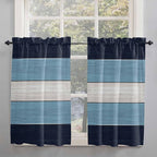 Vintage Country Woodcuts Window Valance Curtains, 2 Panel by IDOWMAT