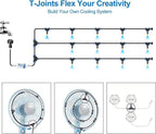 Misters for Outside Patio, Outdoor Water Misting Cooling System w Filter - Image 5