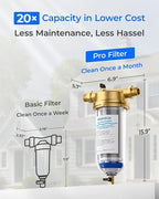 Waterdrop Mega Spin Down Sediment Filter, Upgraded Reusable Backwash Whole - Image 4
