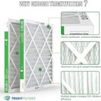 20x20x1 Air Filter 6 Pack, Durable MERV 8 Pleated Home HVAC AC Furnace Filters - Image 3
