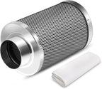 4 Inch Air Carbon Filter Odor Control, Reversible Flange, Pre-Filter Included by Unknown
