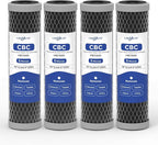 5 Micron 10" x 2.5" Whole House CTO Carbon Block Water Filter Cartridge by Locofiltr