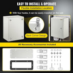 VEVOR NEMA Steel Enclosure, IP66 Waterproof & Dustproof, Outdoor/Indoor - Image 6