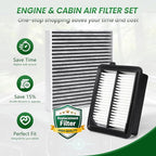 Cabin Engine Air Filter Kit CF11182 CA11399 Fit - Image 3