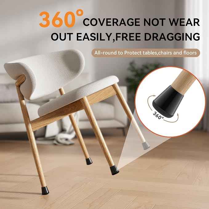 24PCS Extra Small Chair Leg Floor Protectors