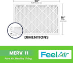 16x20x1 Air Filter – 6 Pack, MERV 11 Pleated HVAC & Furnace Filter, - Image 2