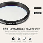 Astromania Telescope Filter 2 Inch Upgrated O-III Comet Filter Narrowband - Image 2
