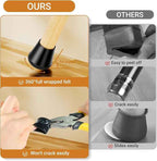 Meldel 24 PCS Silicone Chair Leg Floor Protectors Extra Small Rubber Felt