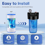 ICEPURE 5 Micron 10" x 4.5" Whole House Sediment Pleated Water Filter - Image 7