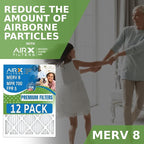 20x25x1 Air Filter MERV 8 Rating, 12 Pack of Furnace Filters Comparable to MPR - Image 4