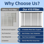 2 Pack 410 Replacement Air Filter, MERV 11, Actual Size: 16"x28"x4", Nominal - Image 5