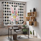 Easter Window Curtains 63 Inch Long 2 Panel Set, Rod Pocket Bedroom Curtains & - Image 6