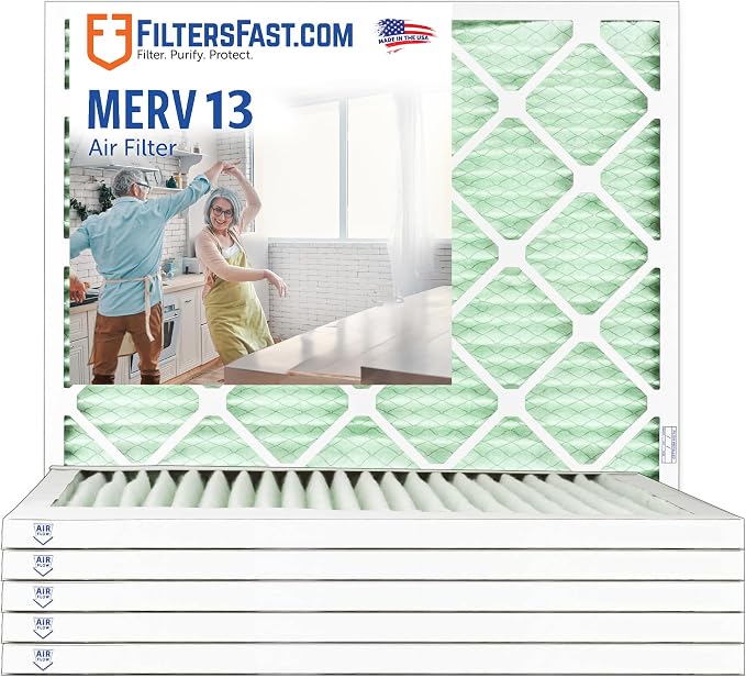 Filters Fast 10x30x1 Air Filter Merv 13, Made in the USA, Actual Size: 9.75" x by FiltersFast