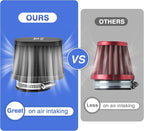 2PCS Motorcycle Air Filter Universal 38MM Replacement Engine Filter High - Image 3