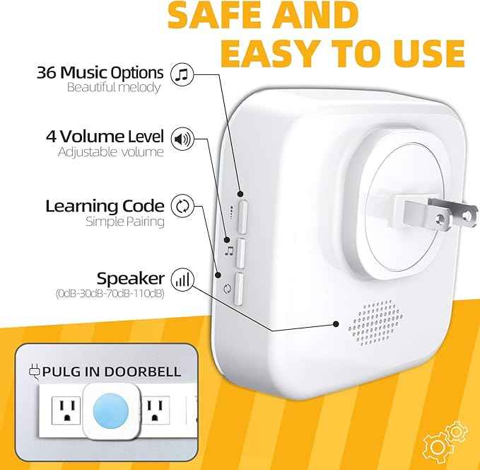 Wireless Doorbell 1200Ft Door Bells