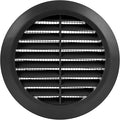 Black 4" Inch Round Ventilation Grille by Unknown
