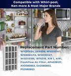 4 PACK W10311524 Refrigerator Air Filter Replacement Compatible - Image 7