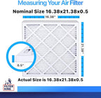 Filter King 16.38x21.38x0.5 Air Filter | 4-PACK | MERV 8 HVAC Pleated A/C - Image 2