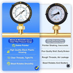 MEANLIN MEASURE 0~60Psi 1/4" NPT Start and Clean Filter Pressure Gauge - Image 4