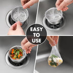 200 Pack Kitchen Sink Strainer Mesh Bag, Anti-Clogging Disposable Sink Drain - Image 6
