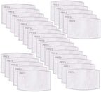 50Pieces PM - 2.5 Anti Dust Activated Carbon Filter 5 Layers Replaceable Anti - Image 2