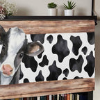 Cow Printed Curtain Valances for Windows, Kitchen Valance Window Treatment - Image 7