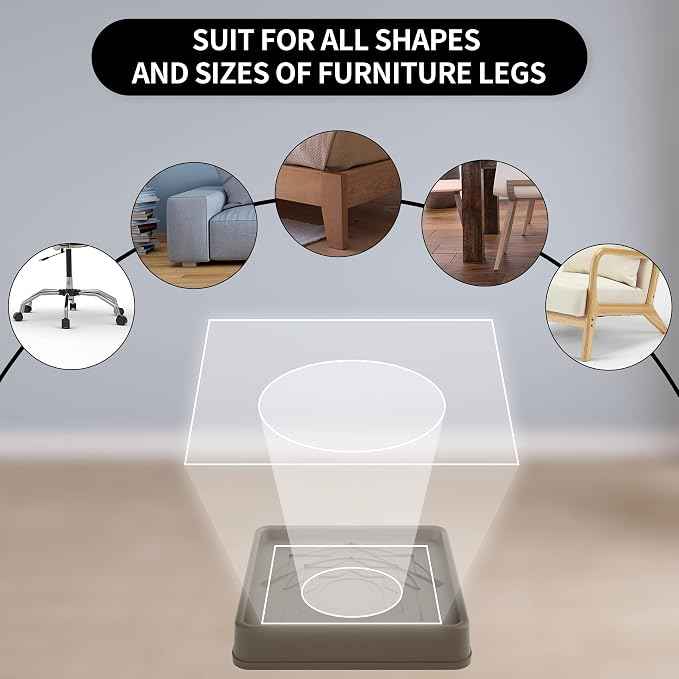 Furniture Coasters, Rubber Furniture Feet