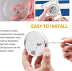 Shakas 2 PCS RV Furnace Vent Screen, Stainless Steel Stove Flying Insect - Image 5