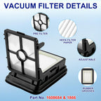 Brush Roller Filter Replacement Parts for Bissell CrossWave Pet Pro