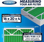 16x20x4 MERV 13 Air Filters, Actual Size: 15.88” x 19.88” x 4.31”, Pleated - Image 2
