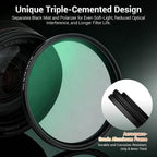 58mm Black Diffusion 1/4 & Reflectivity CPL 2 in-1 Filter - Image 9