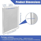 S99010430-002 Range Hood Filter 15-3/4" x 13-7/8" x 3/8"4512880 Compatible - Image 3