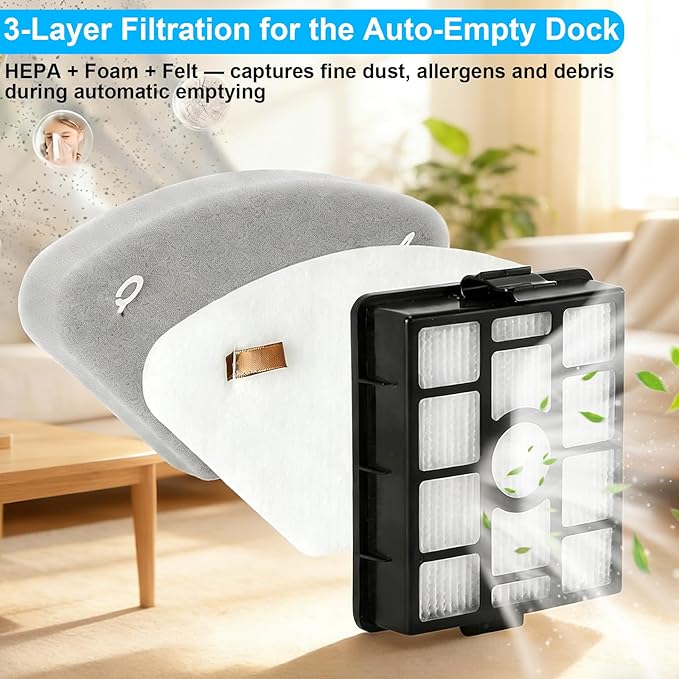 Filter for Shark IP3251 IP3253 IP3225 PowerDetect Clean & Empty Vacuum - Image 4