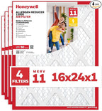Honeywell 16x24x1 MERV 11 Allergen Reducer 11000 Electrostatic Pleated HVAC AC by HoneywellAirComfort