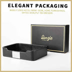SANZIE Luxury Leather Tray Desktop Storage Catchall Organizer Decorative Tray
