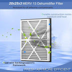 2 Pack 20''x25''x3'' Air Filter Replacement fo Compatible - Image 4