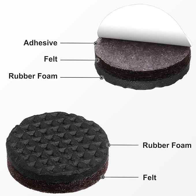 Yelanon Non Slip Furniture Pads -38 pcs" Furniture Grippers Hardwood Floors