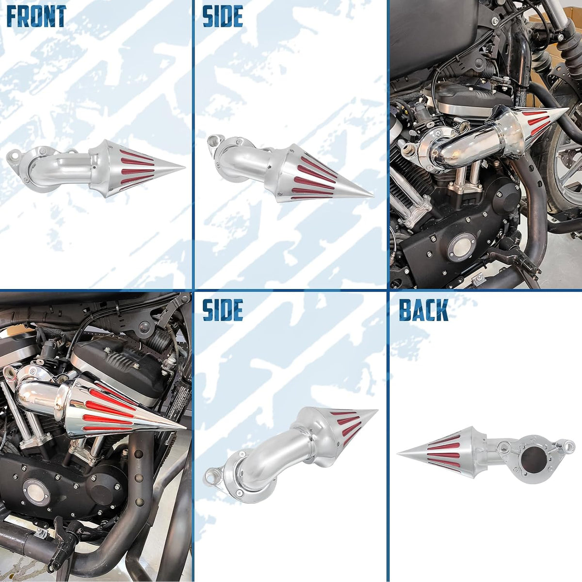 Air Cleaner Spike Air Intake Filter Fit for Harley Sportster 2004-2022