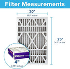 Filtrete 20x25x4 Slim Fit AC Furnace Air Filter, MPR 1550, MERV 12, Fits - Image 2