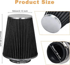 Mtsooning Air Intake Filter Pod, 54mm/2.12" Tapered Clamp-on Breather, Inlet - Image 3